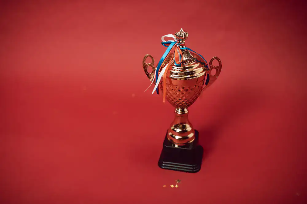 Championship trophy for MOBA tournament winners